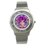 Psychedelic Meditation  CBDOilPrincess  71bfb2da-e92a-4d84-8ee3-468fa9cd04c2 Stainless Steel Watch