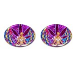 Psychedelic Meditation  CBDOilPrincess  71bfb2da-e92a-4d84-8ee3-468fa9cd04c2 Cufflinks (Oval)