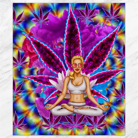 Psychedelic Meditation  CBDOilPrincess  71bfb2da 8.15 x9.66  Canvas - 1