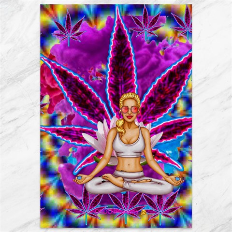 Psychedelic Meditation  CBDOilPrincess  71bfb2da 11.88 x17.36  Canvas - 1