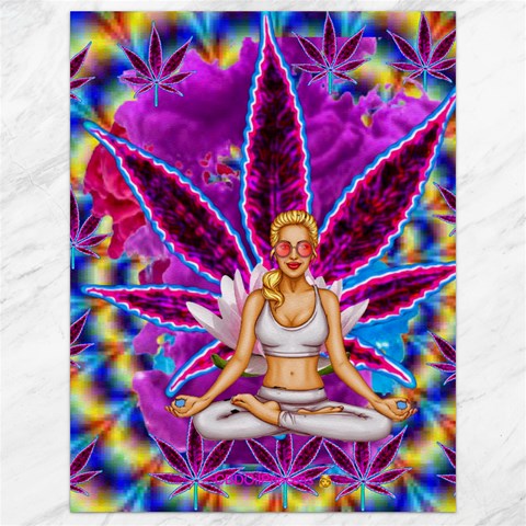 Psychedelic Meditation  CBDOilPrincess  71bfb2da 17.8 x23.08  Canvas - 1