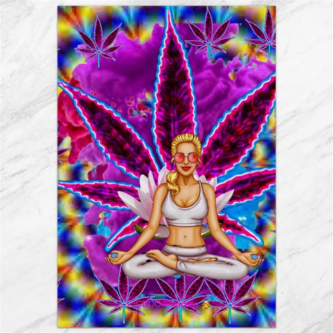 Psychedelic Meditation  CBDOilPrincess  71bfb2da 19.62 x28.9  Canvas - 1