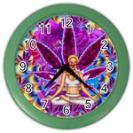 Psychedelic Meditation  CBDOilPrincess  71bfb2da-e92a-4d84-8ee3-468fa9cd04c2 Color Wall Clock