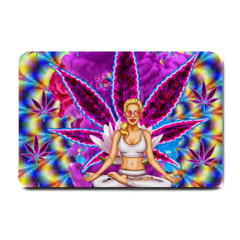 Psychedelic Meditation  CBDOilPrincess  71bfb2da 24 x16  Door Mat