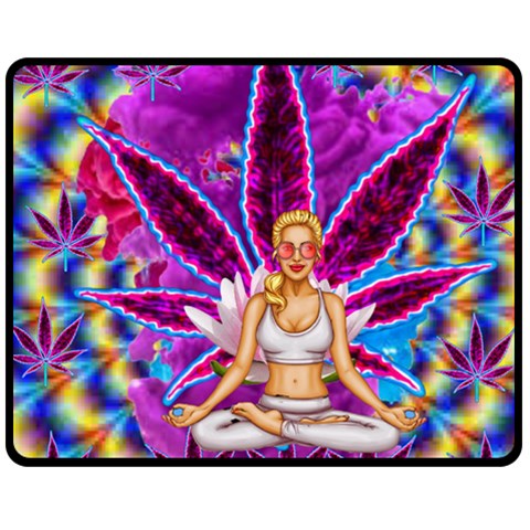 Psychedelic Meditation  CBDOilPrincess  71bfb2da 60 x50  Blanket Front