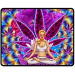 Psychedelic Meditation  CBDOilPrincess  71bfb2da-e92a-4d84-8ee3-468fa9cd04c2 Fleece Blanket (Medium) 
