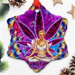 Psychedelic Meditation  CBDOilPrincess  71bfb2da-e92a-4d84-8ee3-468fa9cd04c2 Snowflake Ornament (Two Sides)