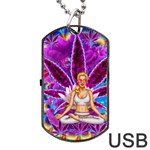 Psychedelic Meditation  CBDOilPrincess  71bfb2da-e92a-4d84-8ee3-468fa9cd04c2 Dog Tag USB Flash (Two Sides)