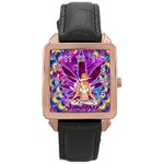 Psychedelic Meditation  CBDOilPrincess  71bfb2da-e92a-4d84-8ee3-468fa9cd04c2 Rose Gold Leather Watch 