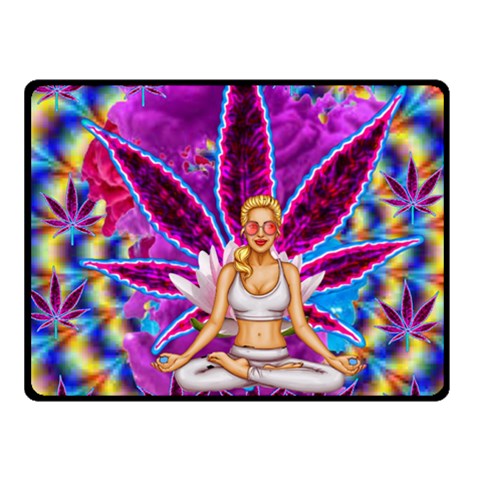 Psychedelic Meditation  CBDOilPrincess  71bfb2da 45 x34  Blanket Front