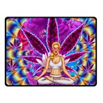 Psychedelic Meditation  CBDOilPrincess  71bfb2da-e92a-4d84-8ee3-468fa9cd04c2 Double Sided Fleece Blanket (Small) 