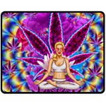 Psychedelic Meditation  CBDOilPrincess  71bfb2da-e92a-4d84-8ee3-468fa9cd04c2 Double Sided Fleece Blanket (Medium) 