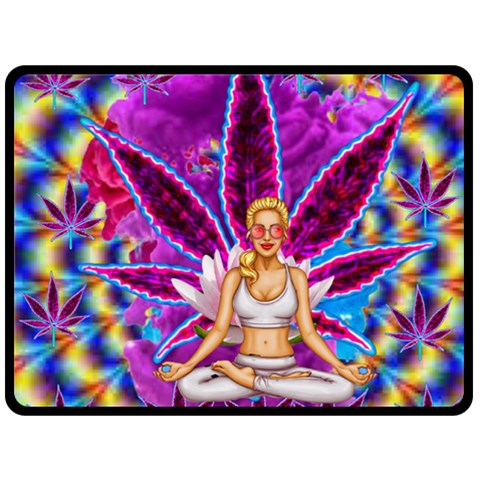 Psychedelic Meditation  CBDOilPrincess  71bfb2da 80 x60  Blanket Front