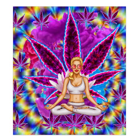 Psychedelic Meditation  CBDOilPrincess  71bfb2da Duvet Quilt