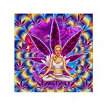 Psychedelic Meditation  CBDOilPrincess  71bfb2da-e92a-4d84-8ee3-468fa9cd04c2 Small Satin Scarf (Square)