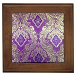 Purple & Gold  CBDOilPrincess E70d1a7c-502f-48a3-839e-eea25bfe4633 Framed Tile