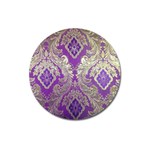 Purple & Gold  CBDOilPrincess E70d1a7c-502f-48a3-839e-eea25bfe4633 Magnet 3  (Round)