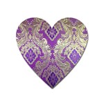 Purple & Gold  CBDOilPrincess E70d1a7c-502f-48a3-839e-eea25bfe4633 Heart Magnet