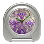 Purple & Gold  CBDOilPrincess E70d1a7c-502f-48a3-839e-eea25bfe4633 Travel Alarm Clock