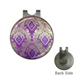 Purple & Gold  CBDOilPrincess E70d1a7c-502f-48a3-839e-eea25bfe4633 Hat Clips with Golf Markers