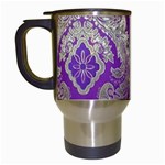 Purple & Gold  CBDOilPrincess E70d1a7c-502f-48a3-839e-eea25bfe4633 Travel Mugs (White)