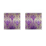 Purple & Gold  CBDOilPrincess E70d1a7c-502f-48a3-839e-eea25bfe4633 Cufflinks (Square)
