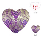 Purple & Gold  CBDOilPrincess E70d1a7c-502f-48a3-839e-eea25bfe4633 Playing Cards Single Design (Heart)