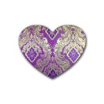 Purple & Gold  CBDOilPrincess E70d1a7c-502f-48a3-839e-eea25bfe4633 Heart Coaster (4 pack) 
