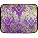 Purple & Gold  CBDOilPrincess E70d1a7c-502f-48a3-839e-eea25bfe4633 Double Sided Fleece Blanket (Mini) 