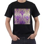 Purple & Gold  CBDOilPrincess E70d1a7c-502f-48a3-839e-eea25bfe4633 Men s T-Shirt (Black)