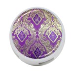 Purple & Gold  CBDOilPrincess E70d1a7c-502f-48a3-839e-eea25bfe4633 4-Port USB Hub (One Side)