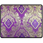 Purple & Gold  CBDOilPrincess E70d1a7c-502f-48a3-839e-eea25bfe4633 Fleece Blanket (Medium) 