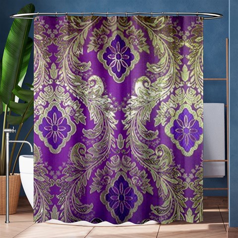 Purple & Gold  CBDOilPrincess E70d1a7c 60 x72  Curtain
