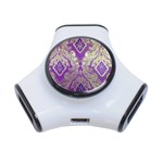 Purple & Gold  CBDOilPrincess E70d1a7c-502f-48a3-839e-eea25bfe4633 3-Port USB Hub