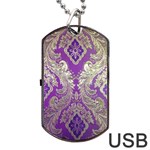 Purple & Gold  CBDOilPrincess E70d1a7c-502f-48a3-839e-eea25bfe4633 Dog Tag USB Flash (One Side)