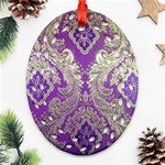 Purple & Gold  CBDOilPrincess E70d1a7c-502f-48a3-839e-eea25bfe4633 Ornament (Oval Filigree)