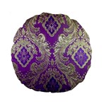 Purple & Gold  CBDOilPrincess E70d1a7c-502f-48a3-839e-eea25bfe4633 Standard 15  Premium Round Cushions