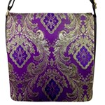 Purple & Gold  CBDOilPrincess E70d1a7c-502f-48a3-839e-eea25bfe4633 Flap Closure Messenger Bag (S)