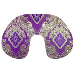 Purple & Gold  CBDOilPrincess E70d1a7c-502f-48a3-839e-eea25bfe4633 Travel Neck Pillow