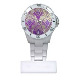 Purple & Gold  CBDOilPrincess E70d1a7c-502f-48a3-839e-eea25bfe4633 Plastic Nurses Watch