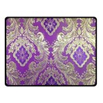 Purple & Gold  CBDOilPrincess E70d1a7c-502f-48a3-839e-eea25bfe4633 Double Sided Fleece Blanket (Small) 