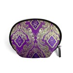 Purple & Gold  CBDOilPrincess E70d1a7c-502f-48a3-839e-eea25bfe4633 Accessory Pouch (Small)