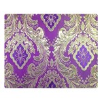 Purple & Gold  CBDOilPrincess E70d1a7c-502f-48a3-839e-eea25bfe4633 Double Sided Flano Blanket (Large) 