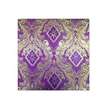 Purple & Gold  CBDOilPrincess E70d1a7c-502f-48a3-839e-eea25bfe4633 Satin Bandana Scarf