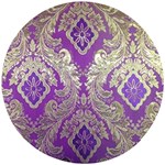 Purple & Gold  CBDOilPrincess E70d1a7c-502f-48a3-839e-eea25bfe4633 Wooden Puzzle Round
