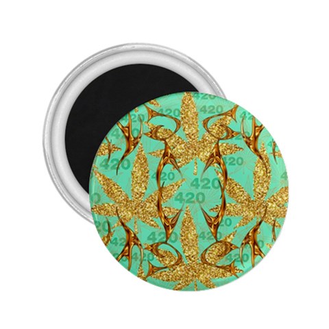 420 Golden Marijuana Leaves CBDOilPrincess 4620c7f7 Front