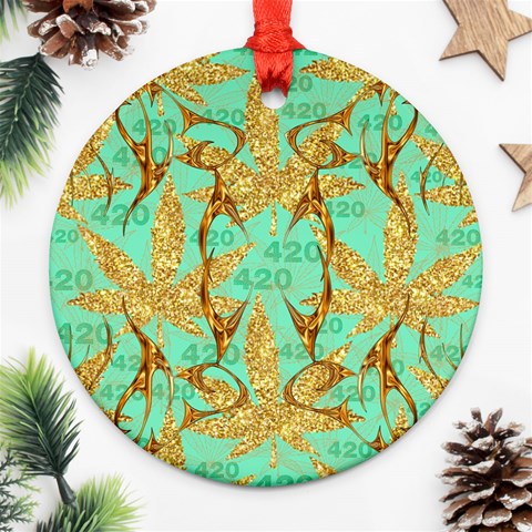 420 Golden Marijuana Leaves CBDOilPrincess 4620c7f7 Front