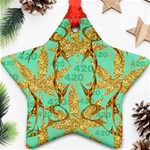 420 Golden Marijuana Leaves CBDOilPrincess 4620c7f7-26fd-4a03-a44e-12e7042c7a06 Ornament (Star)