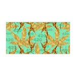 420 Golden Marijuana Leaves CBDOilPrincess 4620c7f7-26fd-4a03-a44e-12e7042c7a06 Yoga Headband