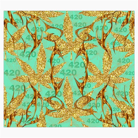 420 Golden Marijuana Leaves CBDOilPrincess 4620c7f7 Front